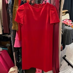 Red Shift Dress